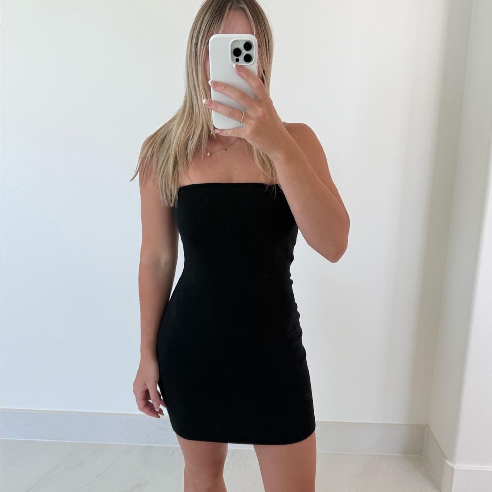 Zara strapless dress